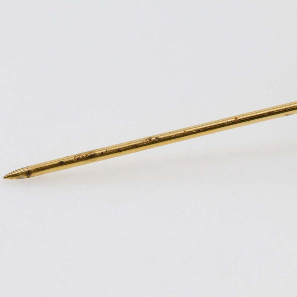 CHANEL Authentic Gold Logo Brooch - Picture 6 of 6